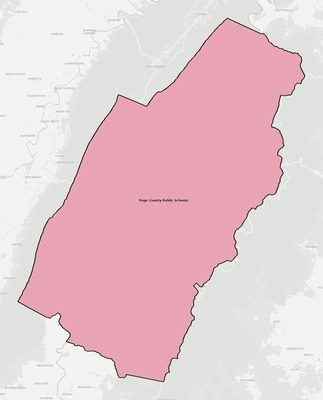 Page County VA school district boundaries map