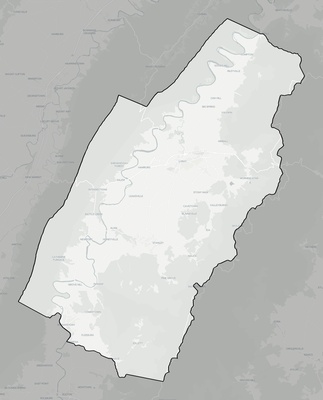 Page County VA county basemap context