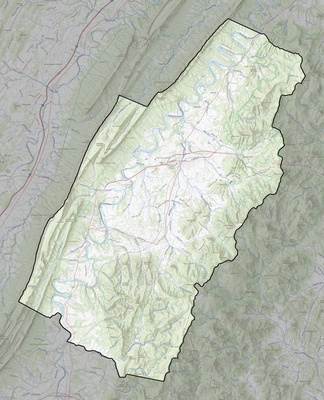 Page County VA USGS topo map
