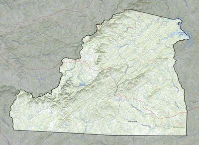 Patrick County VA USGS topo map