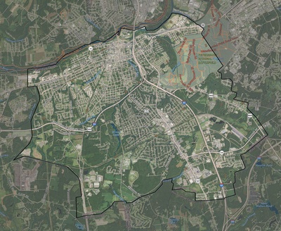 Petersburg County VA USGS imagery and topo map