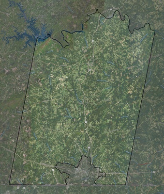 Pittsylvania County VA USGS imagery and topo map