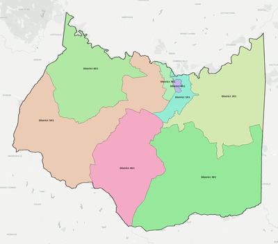 Prince Edward County VA townships and subdivisions map