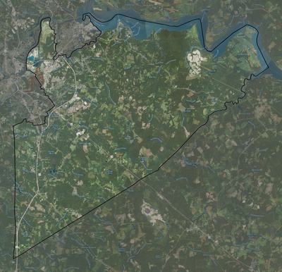 Prince George County VA USGS imagery and topo map
