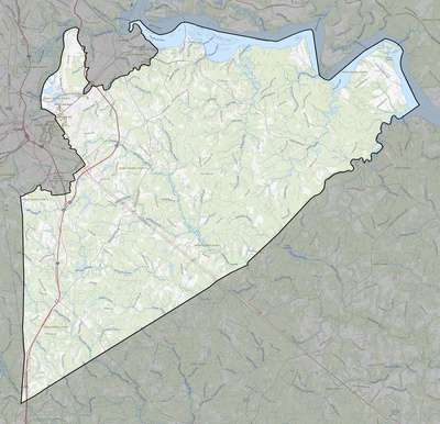 Prince George County VA USGS topo map