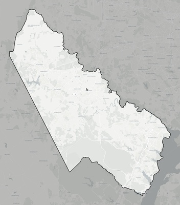 Prince William County VA county basemap context