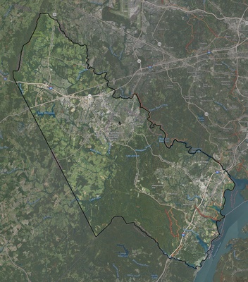 Prince William County VA USGS imagery and topo map