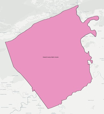 Pulaski County VA school district boundaries map
