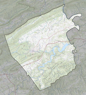 Pulaski County VA USGS topo map