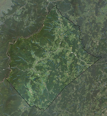 Rappahannock County VA USGS imagery and topo map