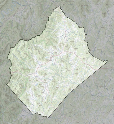 Rappahannock County VA USGS topo map