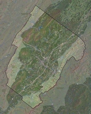 Rockbridge County VA USGS imagery and topo map