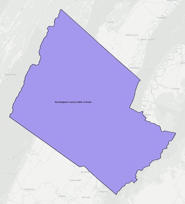 Rockingham County VA school district boundaries map