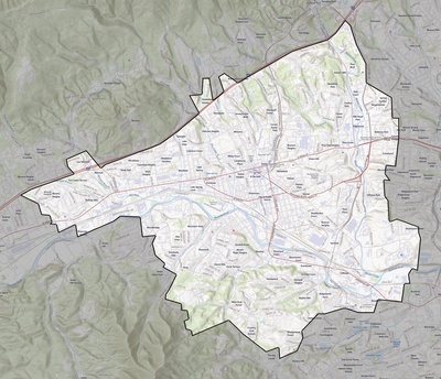 Salem County VA USGS topo map