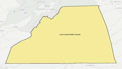 Scott County VA school district boundaries map