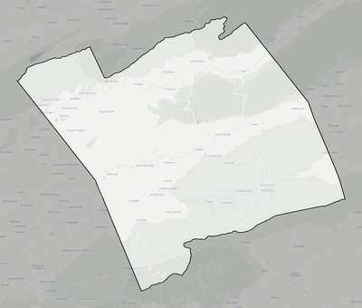 Smyth County VA county basemap context