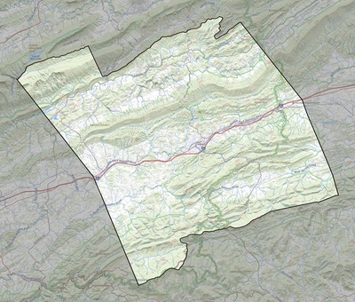 Smyth County VA USGS topo map