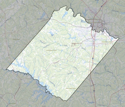Spotsylvania County VA USGS topo map