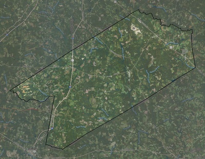 Sussex County VA USGS imagery and topo map