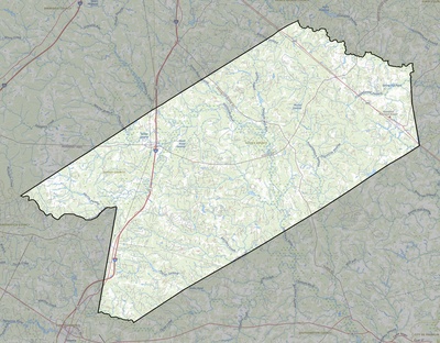 Sussex County VA USGS topo map