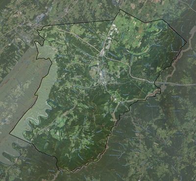 Warren County VA USGS imagery and topo map