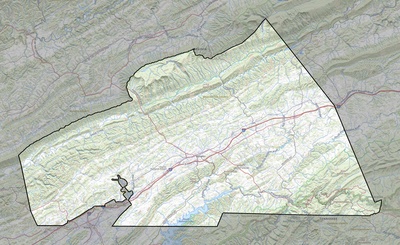 Washington County VA USGS topo map