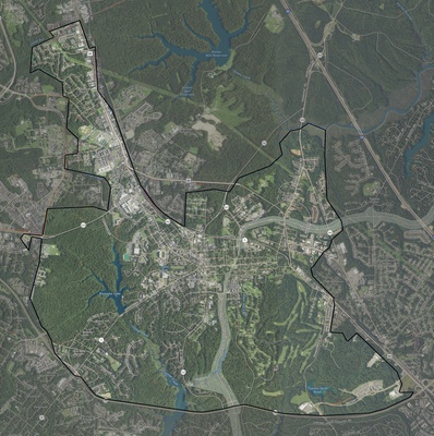 Williamsburg County VA USGS imagery and topo map
