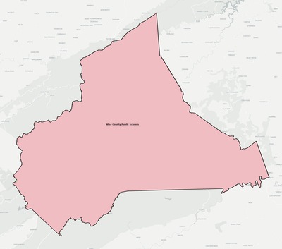 Wise County VA school district boundaries map