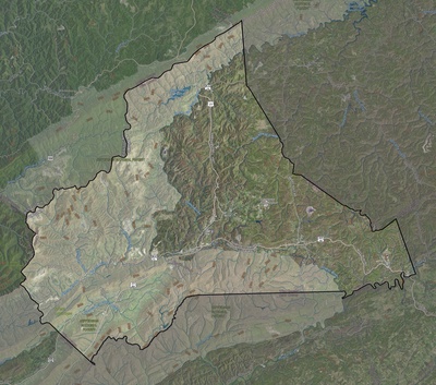 Wise County VA USGS imagery and topo map