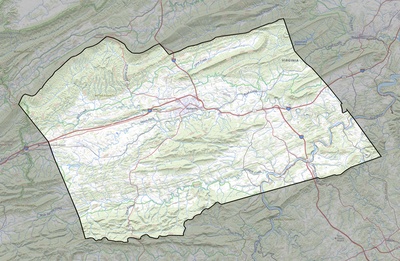 Wythe County VA USGS topo map