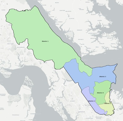 York County VA townships and subdivisions map
