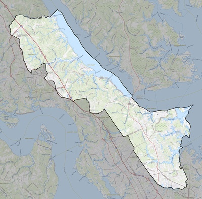 York County VA USGS topo map