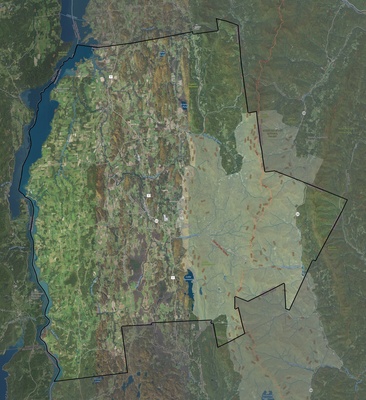 Addison County VT USGS imagery and topo map