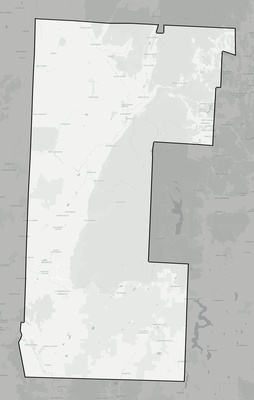 Bennington County VT county basemap context