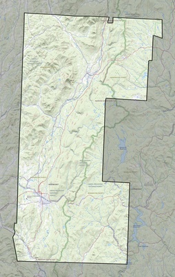 Bennington County VT USGS topo map