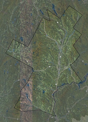 Caledonia County VT USGS imagery and topo map