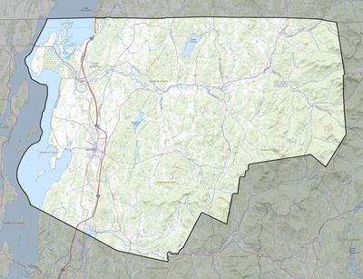 Franklin County VT USGS topo map