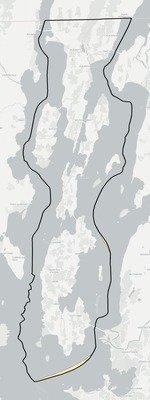 Grand Isle County VT school district boundaries map