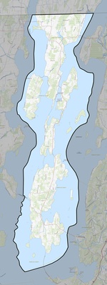 Grand Isle County VT USGS topo map