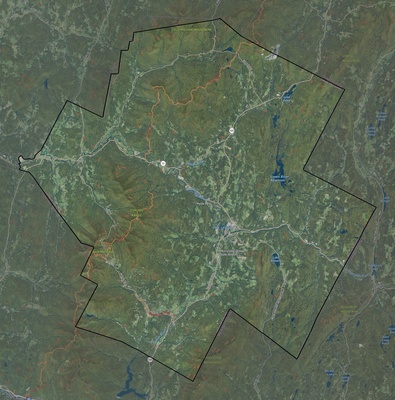 Lamoille County VT USGS imagery and topo map