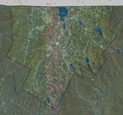 Orleans County VT USGS imagery and topo map