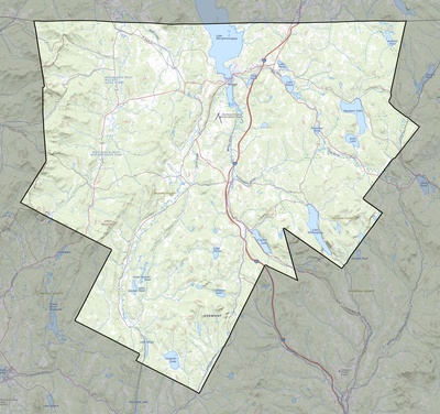 Orleans County VT USGS topo map