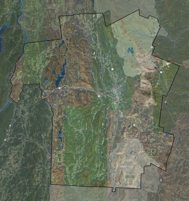 Rutland County VT USGS imagery and topo map
