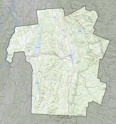 Rutland County VT USGS topo map