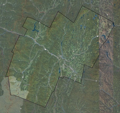 Washington County VT USGS imagery and topo map
