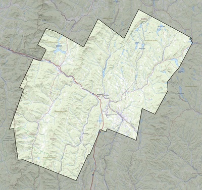 Washington County VT USGS topo map