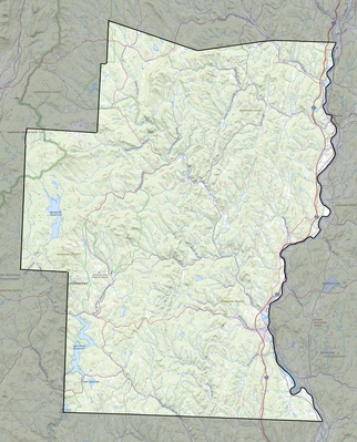 Windham County VT USGS topo map