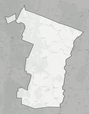 Windsor County VT county basemap context