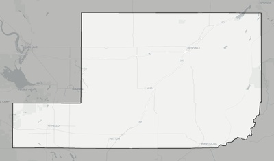 Adams County WA county basemap context