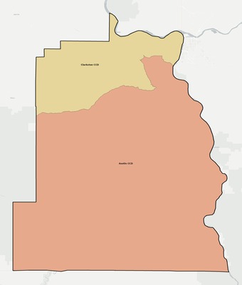 Asotin County WA townships and subdivisions map
